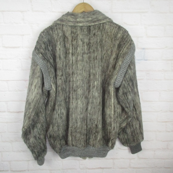 Vintage Wool Tweed 2 in One Zip Off Sleeves Coat - Picture 8 of 8